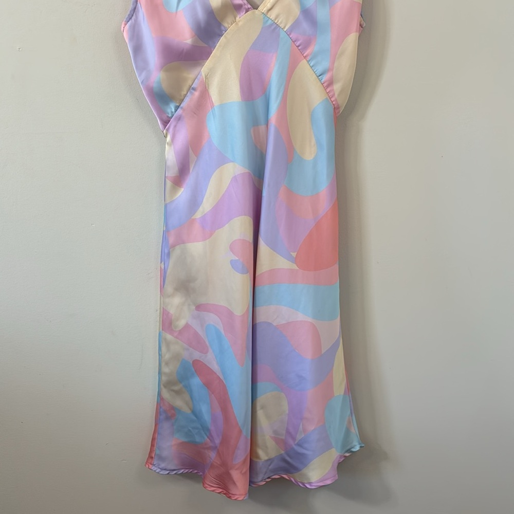 Peppermayo Audrey Vintage Slip Dress Pastel Wave Size 4 - Picture 7 of 10